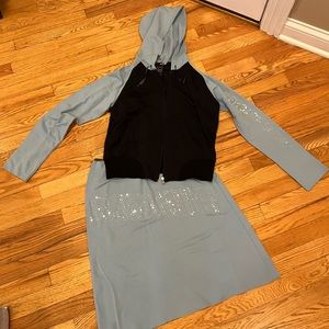 Versace Sport Hoodie & Skirt Set - Size Medium